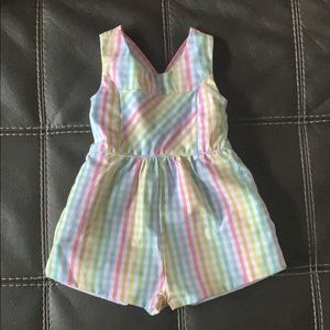 Beaufort Bonnet Company rainbow romper 3T